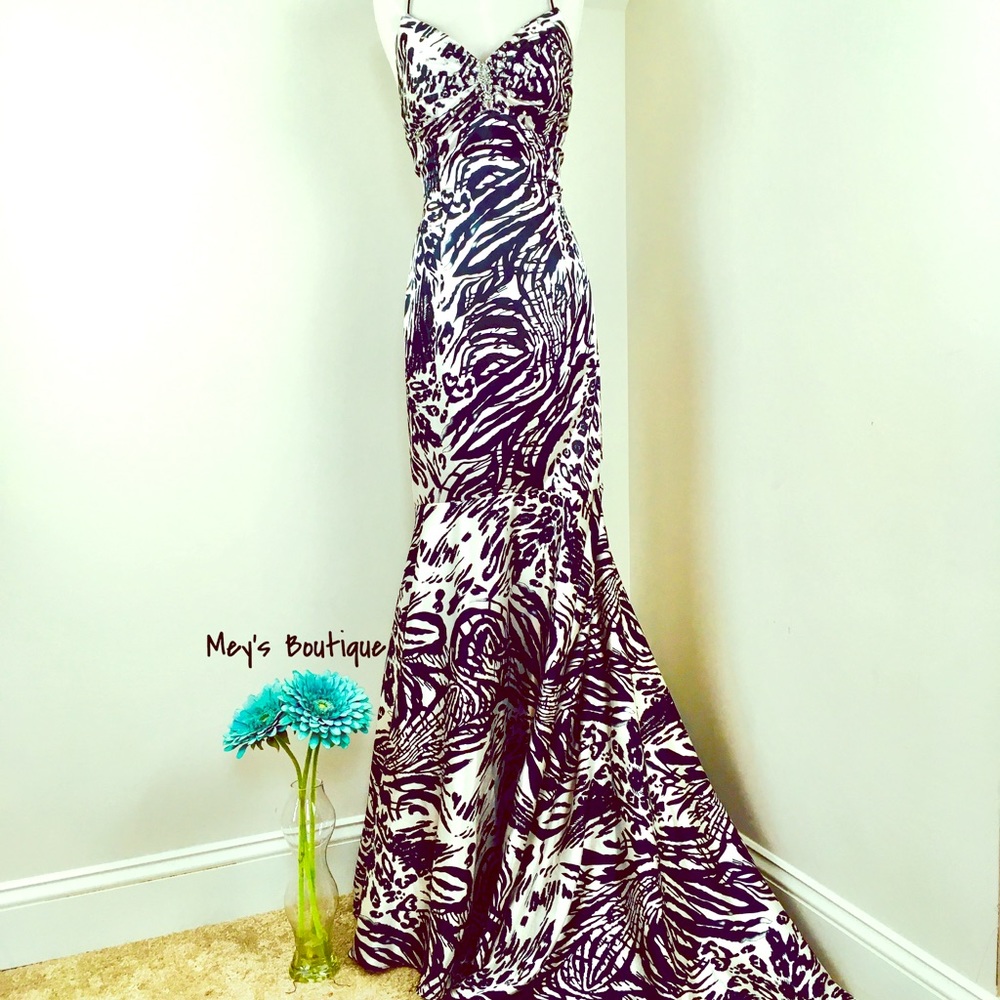 ⭐️Formal Zebra Print Dress⭐️